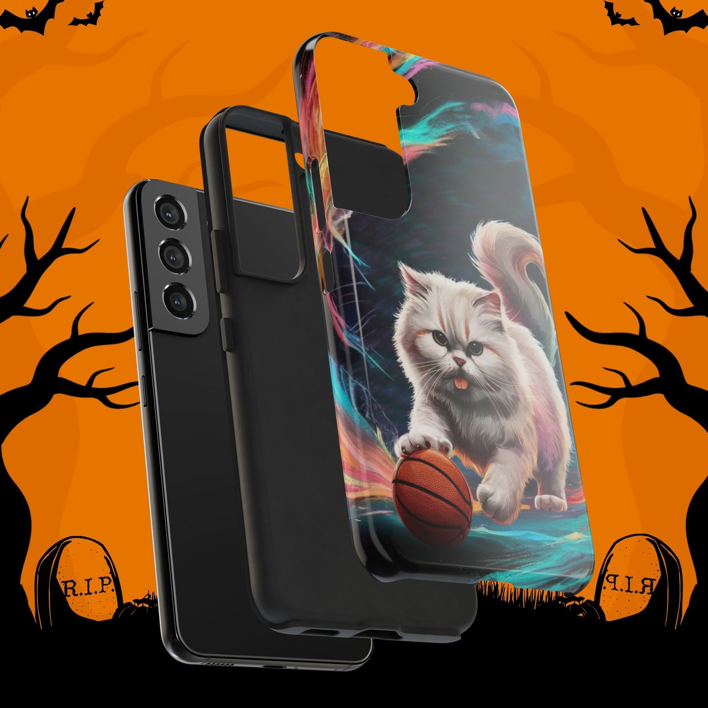 Meowble Dribble Wireless Charging Support Tough Case.