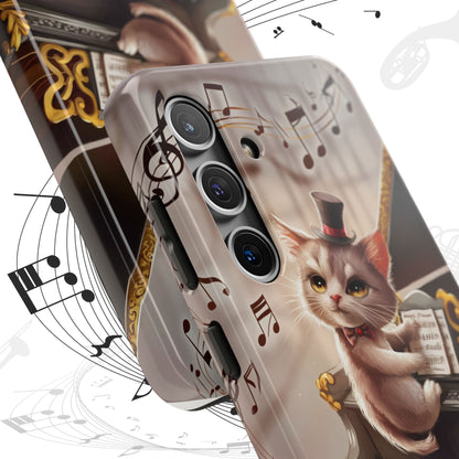Meowsic Shield Wireless Charging Support Tough Case
