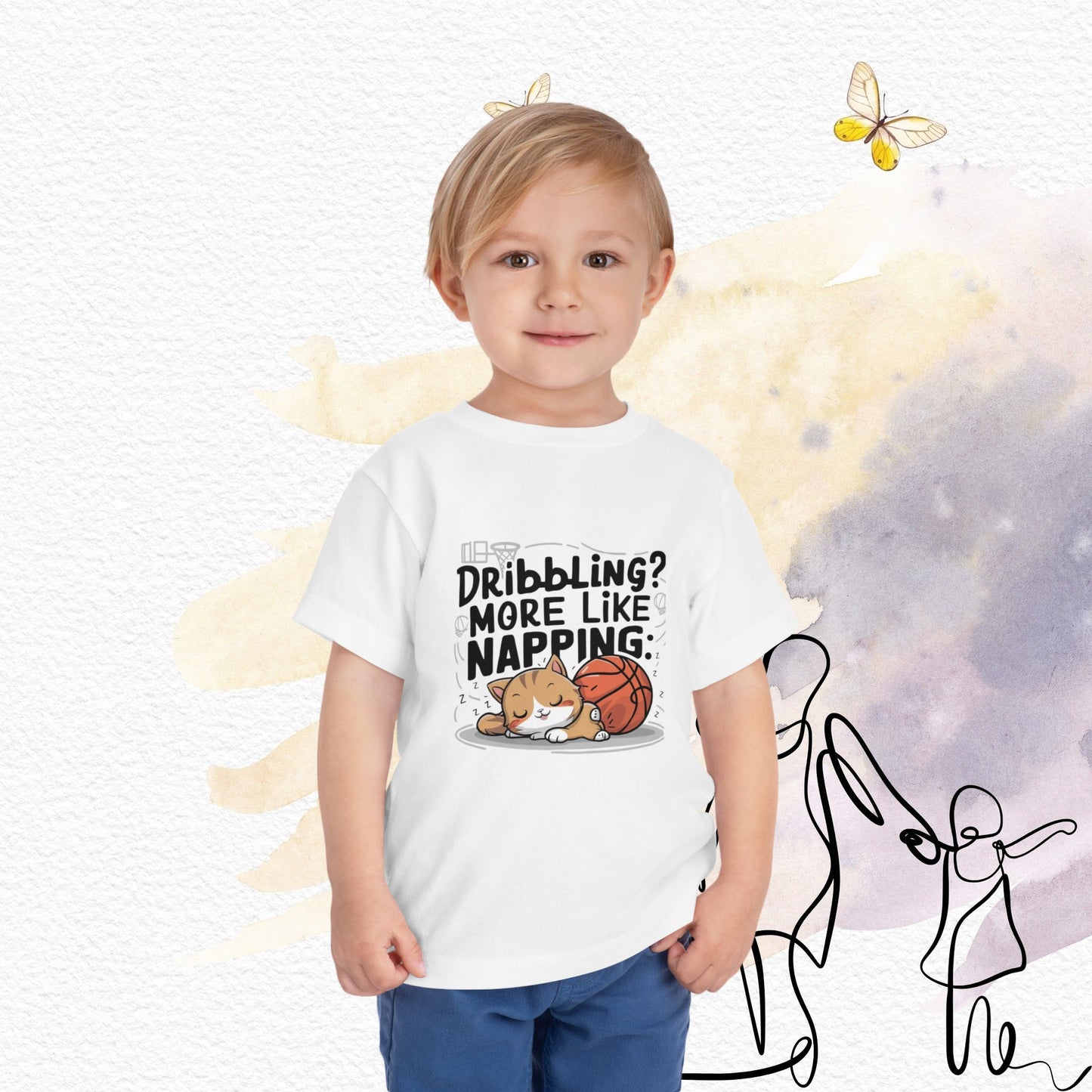 Dribbling More Like Napping Toddler Cotton T-Shirt