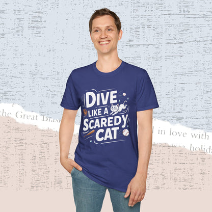 Dive Like Scaredy Cat Cotton Men Tee