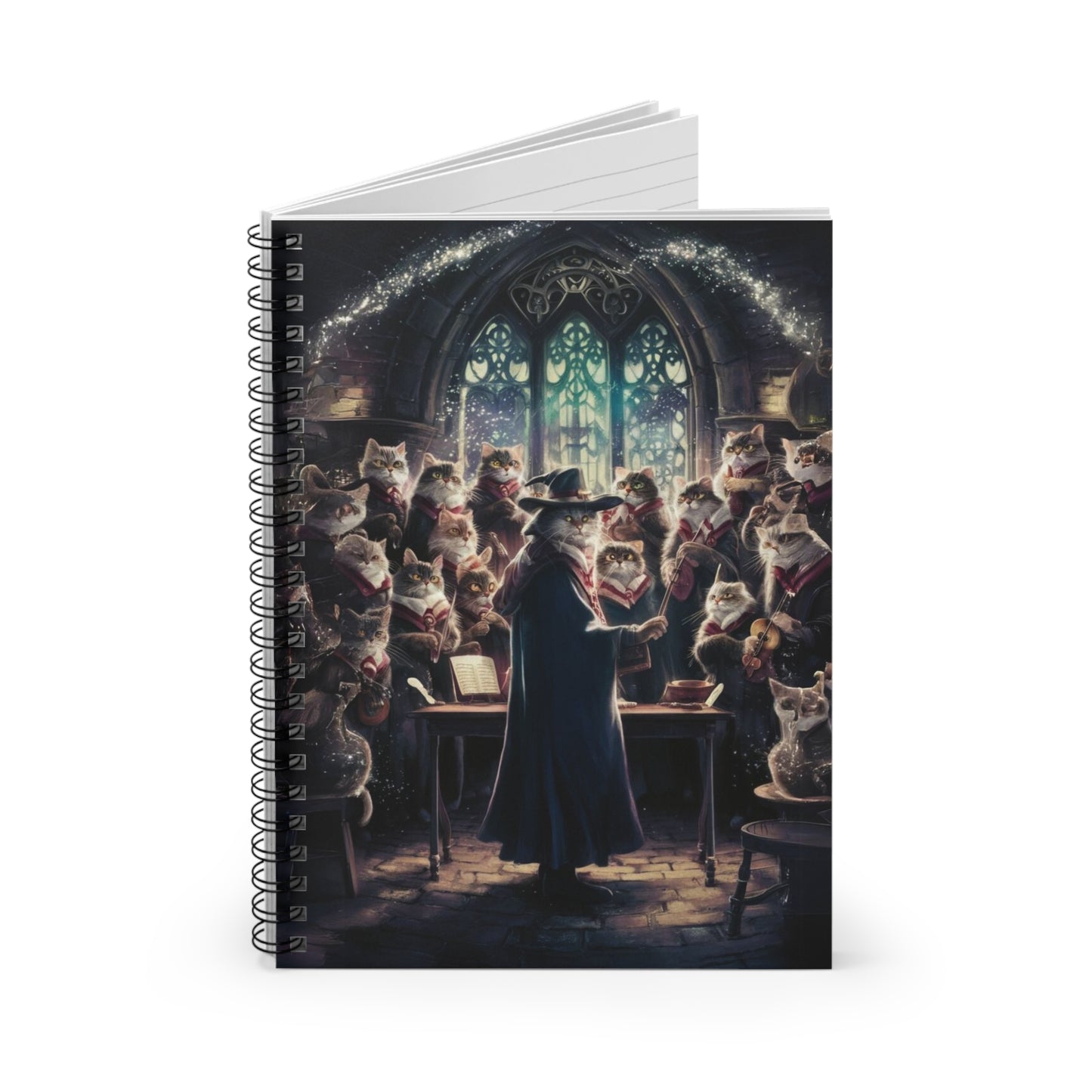 Wand Whispers Ruled Line Notebook