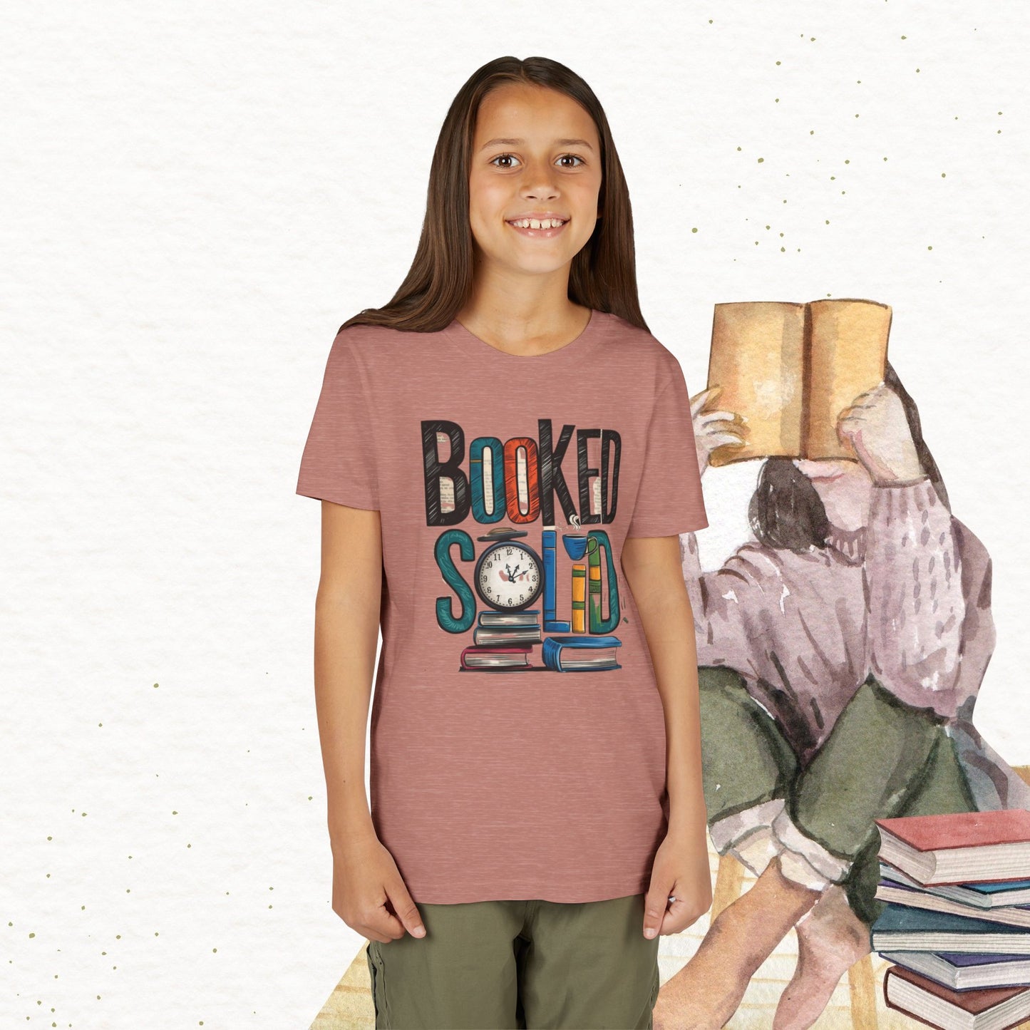 Booked Solid Youth Heavy Cotton T-Shirt