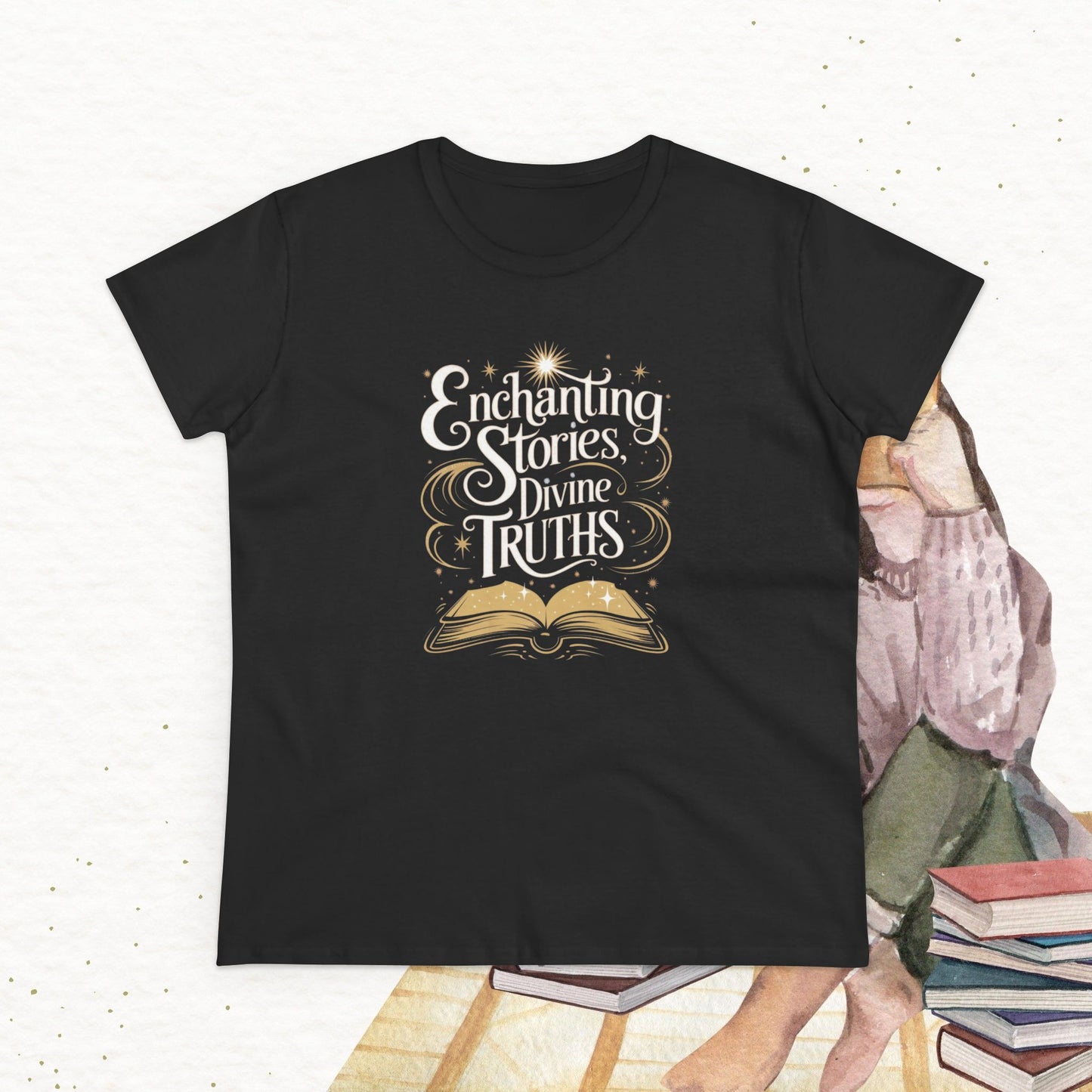 Spiritual Saga Women Cotton Tshirt