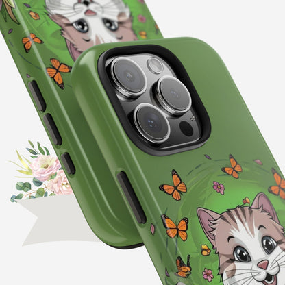 Green Mewsic Wireless Charging Support Tough Case