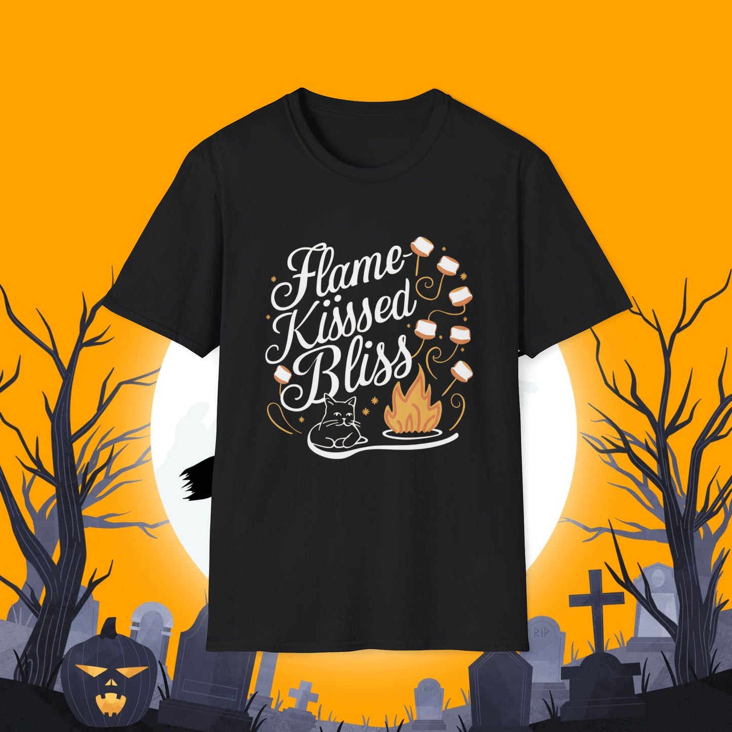 Flame Kiss Bliss Cotton Men Tshirt