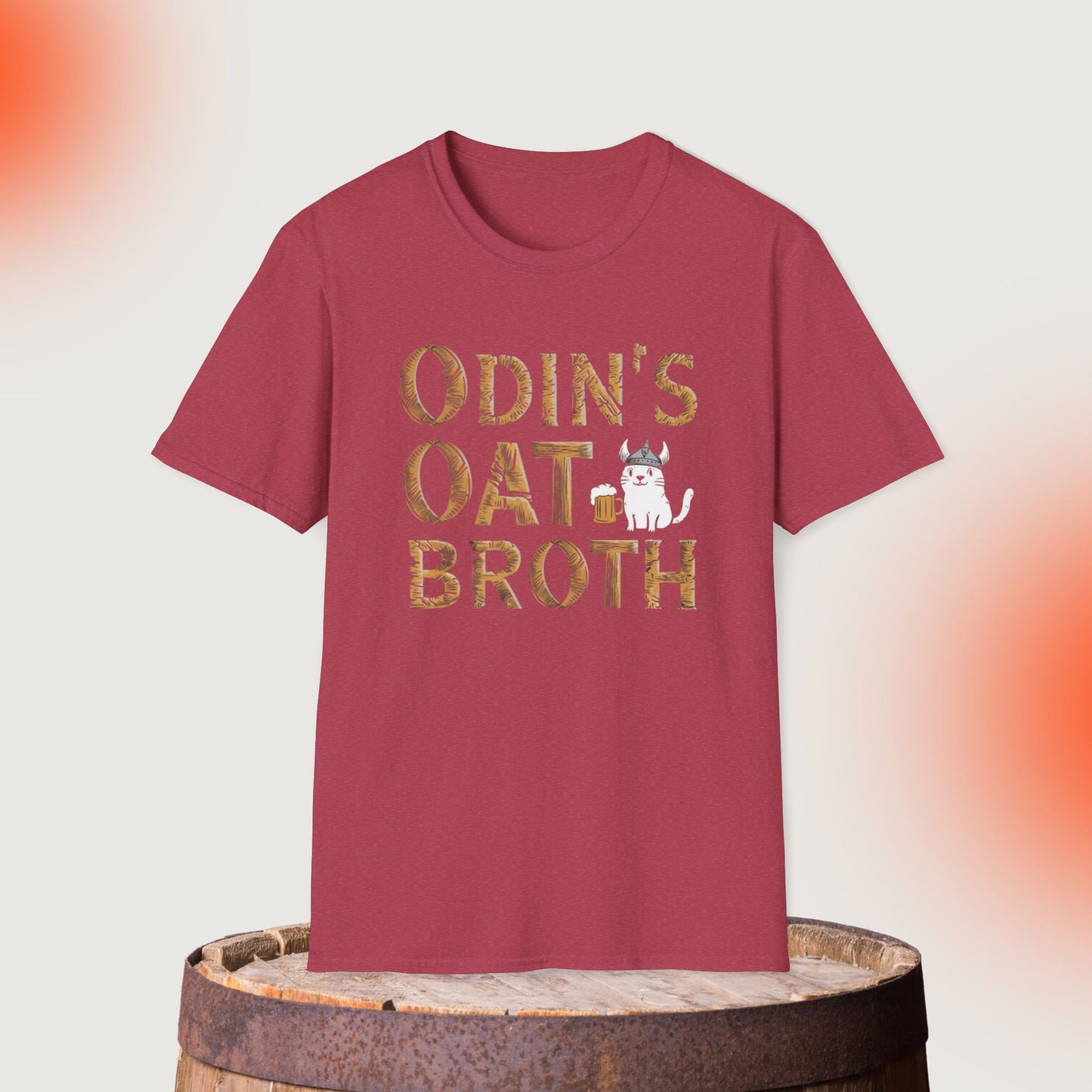 Odin Oat Broth Cotton Crew Neck Men Tshirt