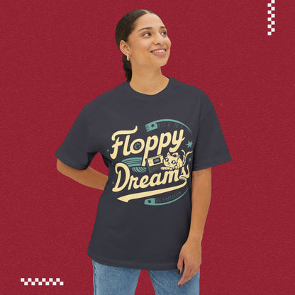 Floppy Dream Unisex Retro Oversized Boxy Tshirt