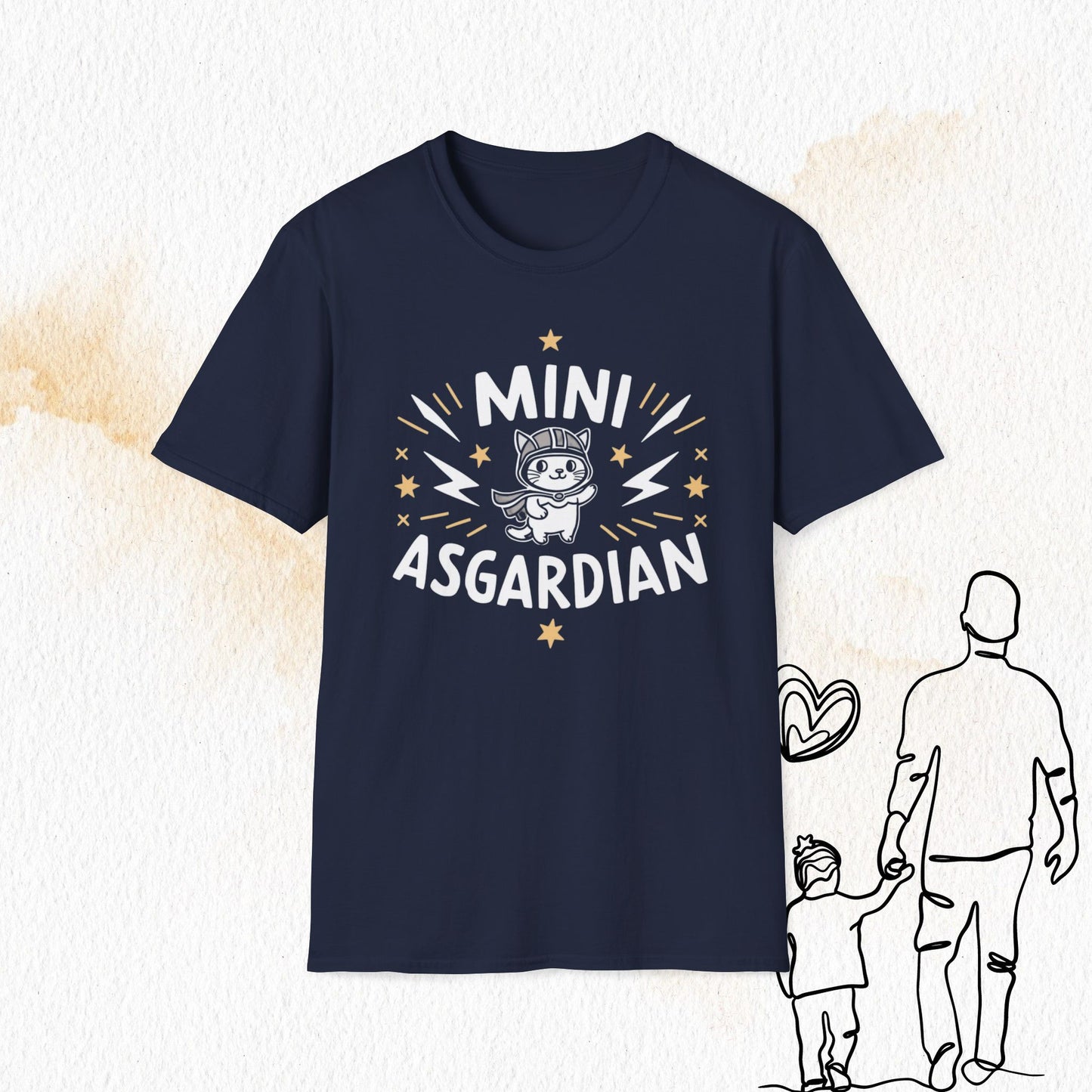 Mini Asgardian Cotton Crew Neck Men Tshirt