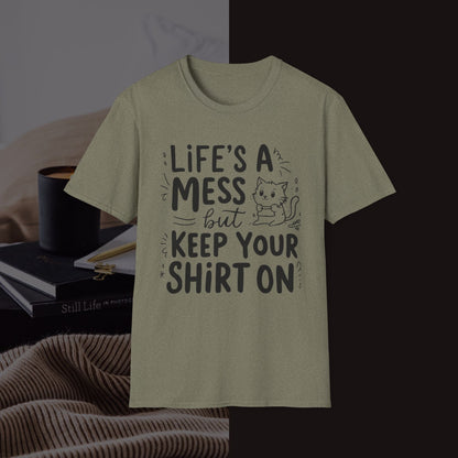 Life Messy Cotton T-Shirt