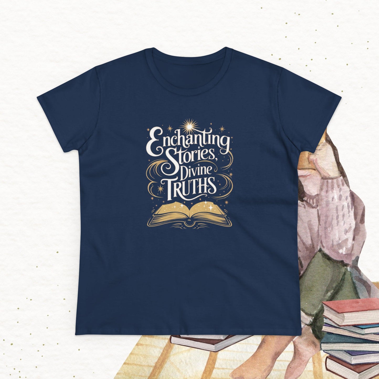 Spiritual Saga Women Cotton Tshirt