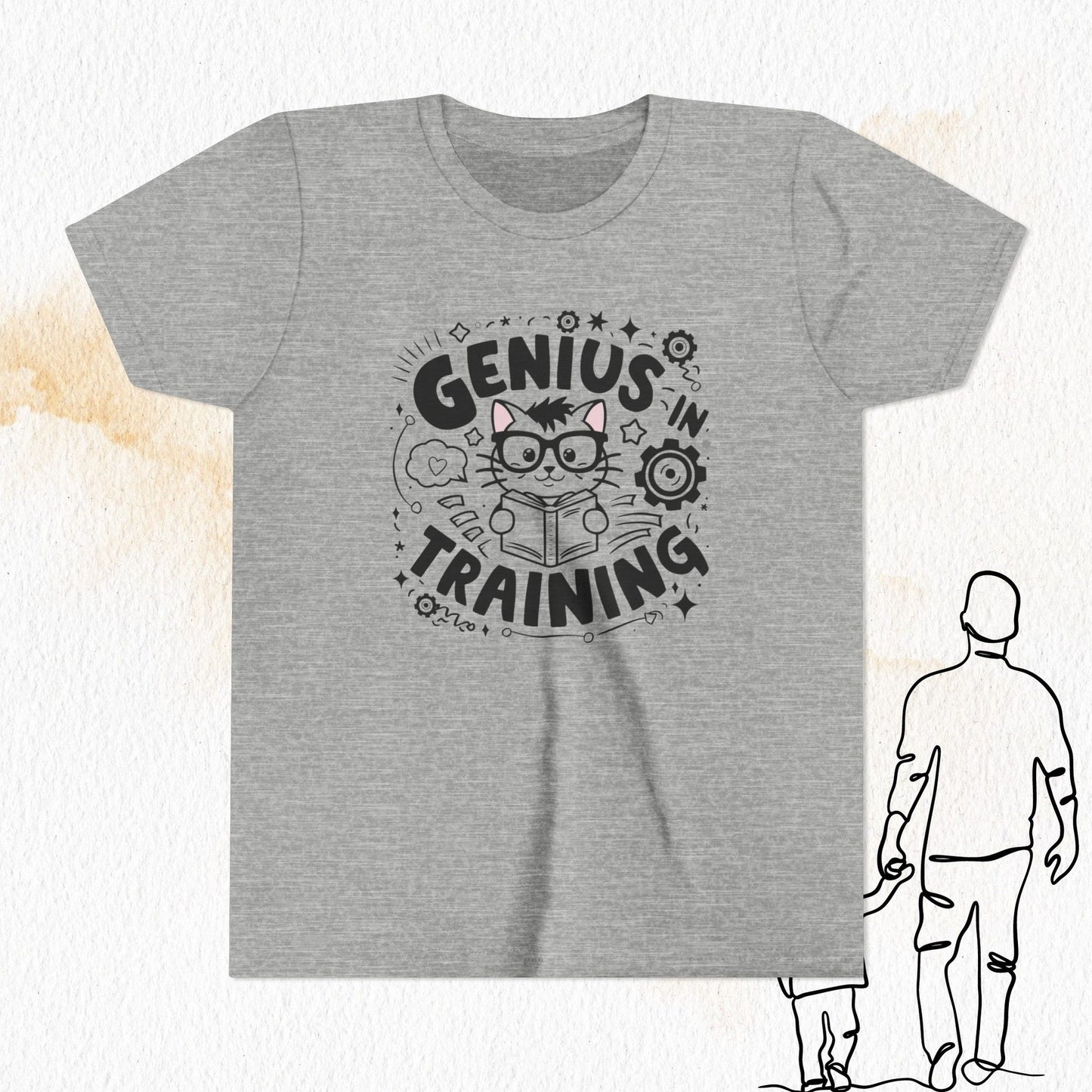 Genius In Training Youth Heavy Cotton T-Shirt