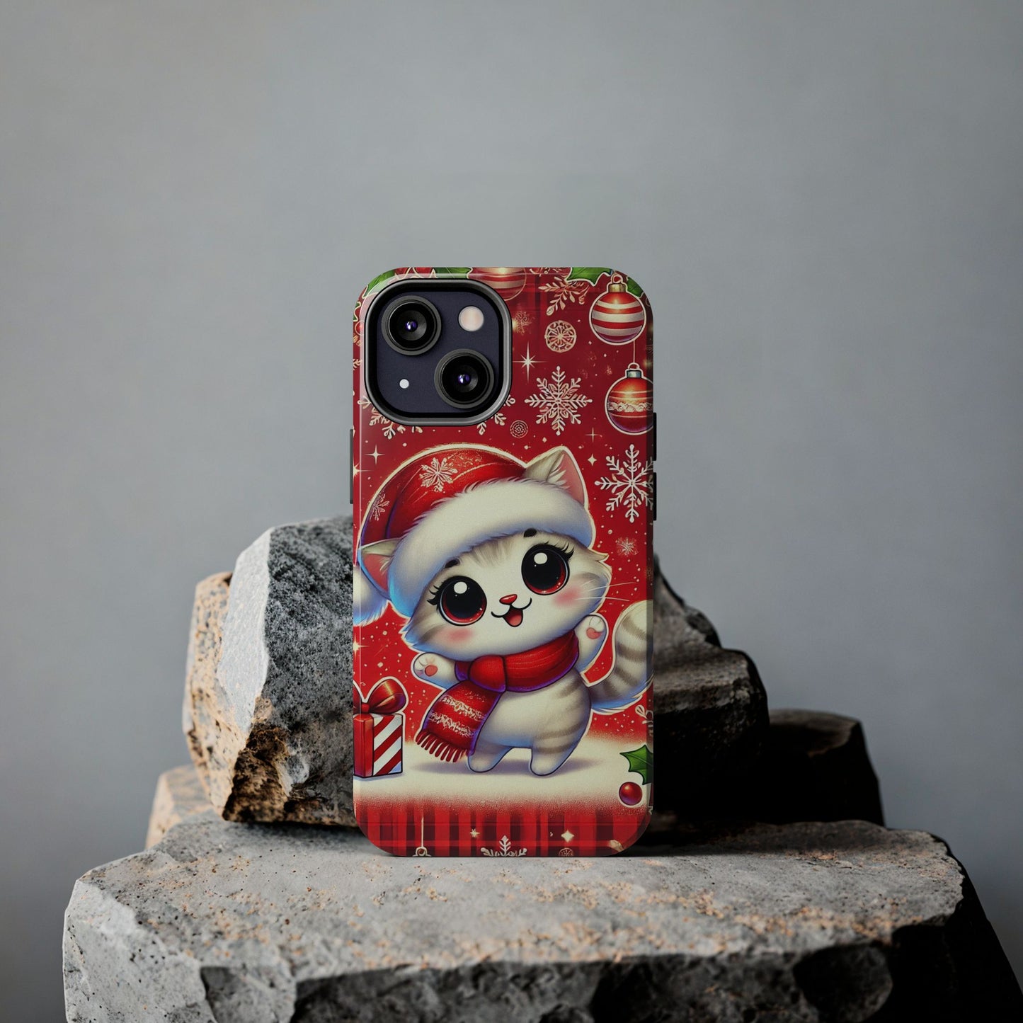 Merry Meows Wireless Charging Support Tough Case