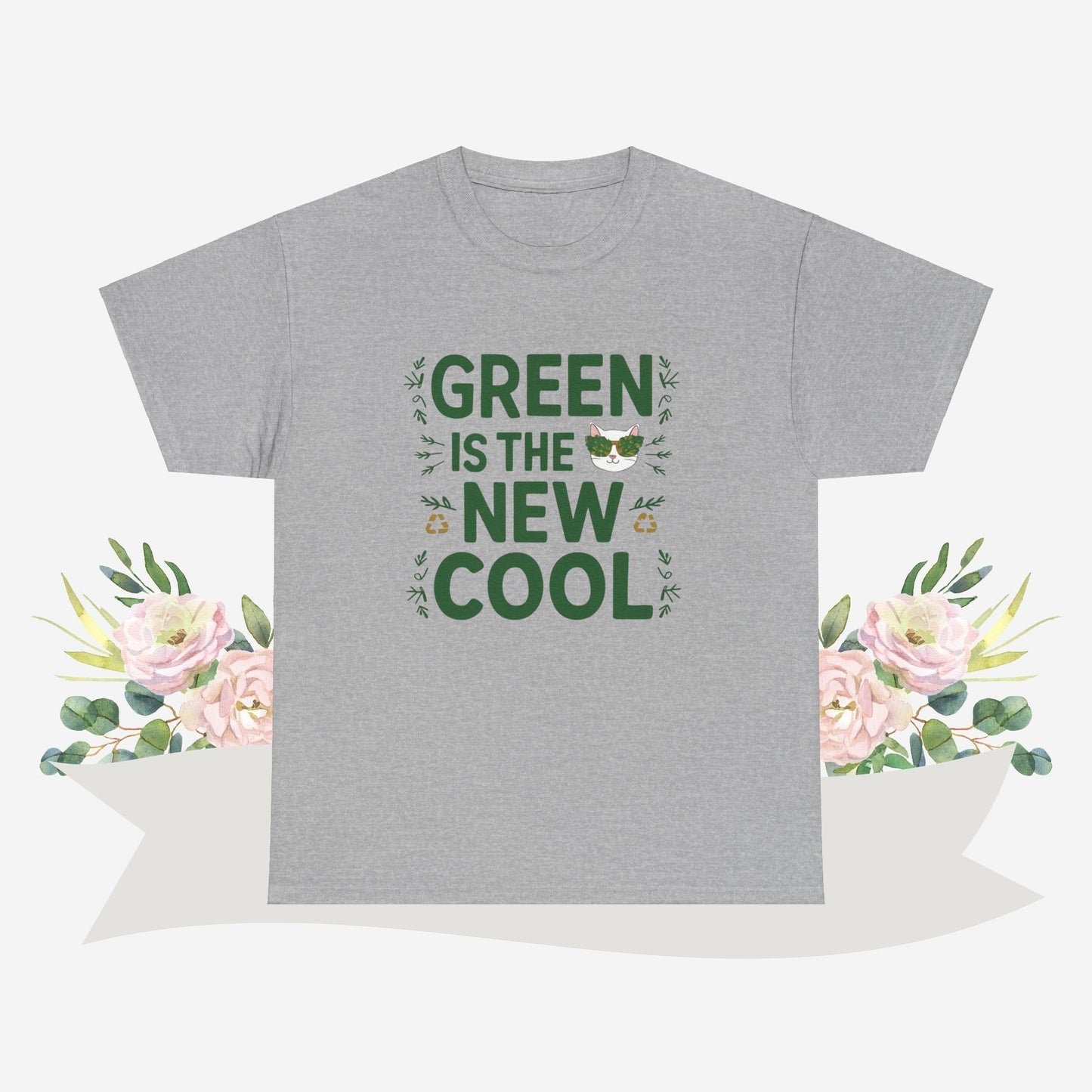 Green Is The New Cool Cotton Tshirt