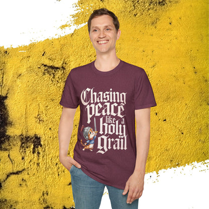 Chasing Peace Like Holy Grail Cotton Tee