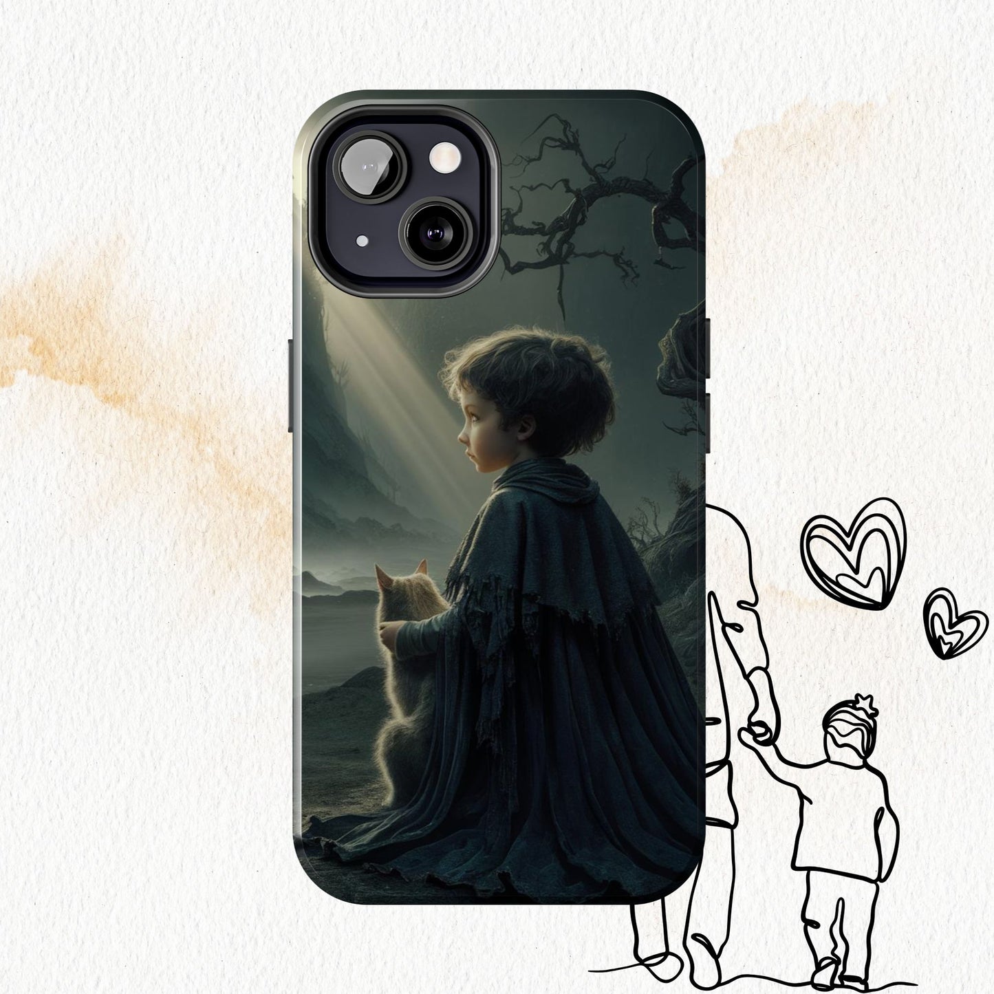 Meowtime Mate Wireless Charging Support Tough Case.