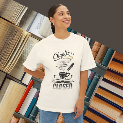 Chapter Closed Unisex BookLover Oversized Boxy Tshirt