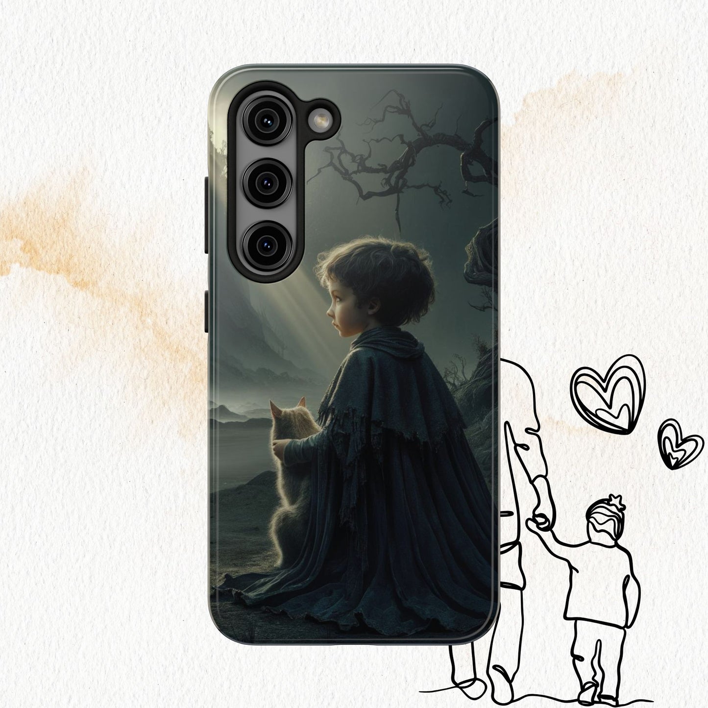 Meowtime Mate Wireless Charging Support Tough Case.
