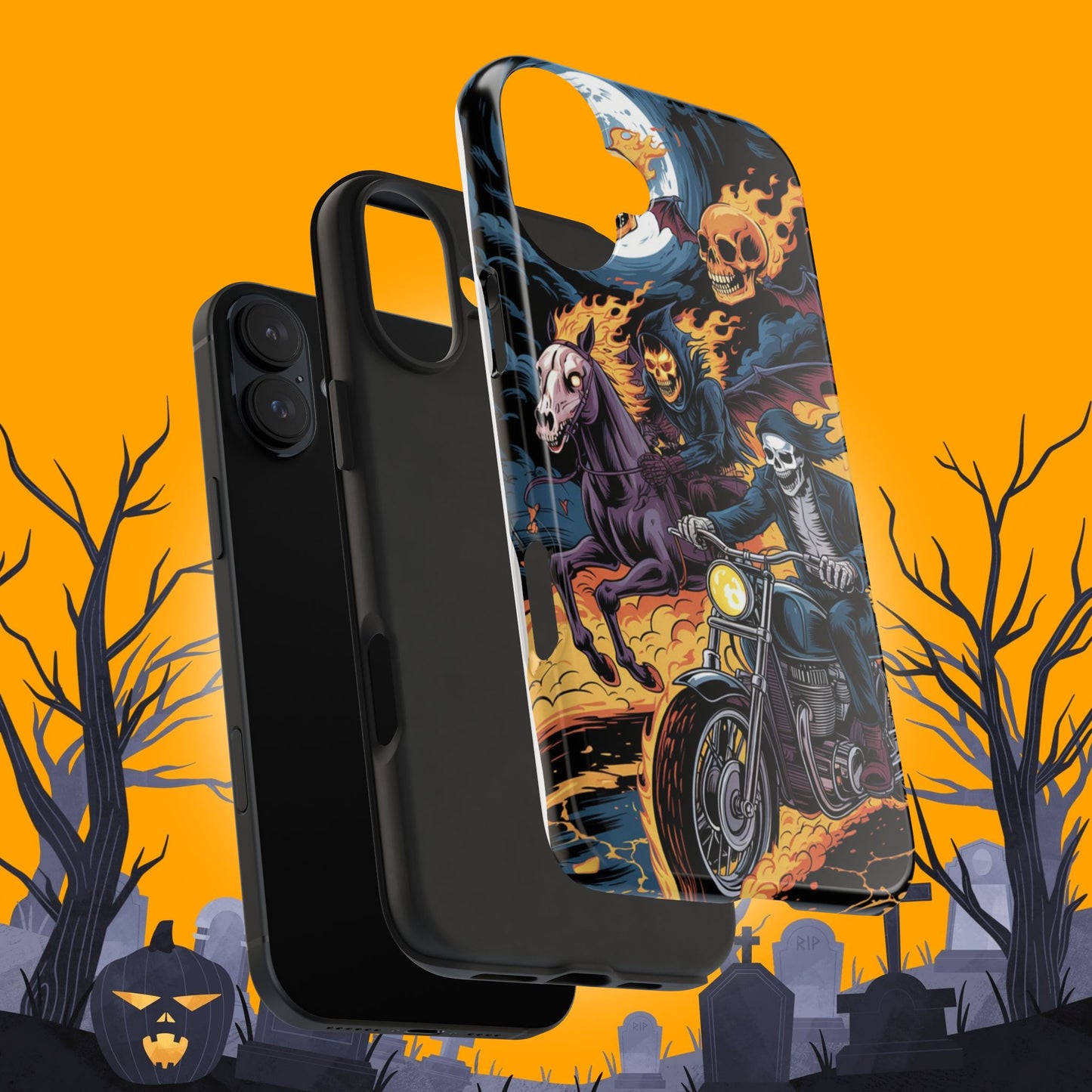 Ghost Riders Wireless Charging Support Tough Case