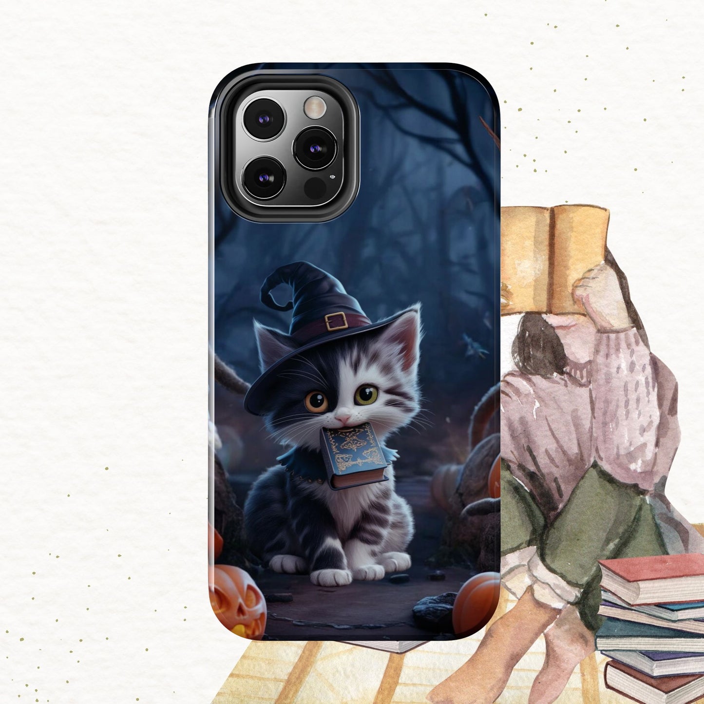 Chrono Catnap Wireless Charging Support Tough Case