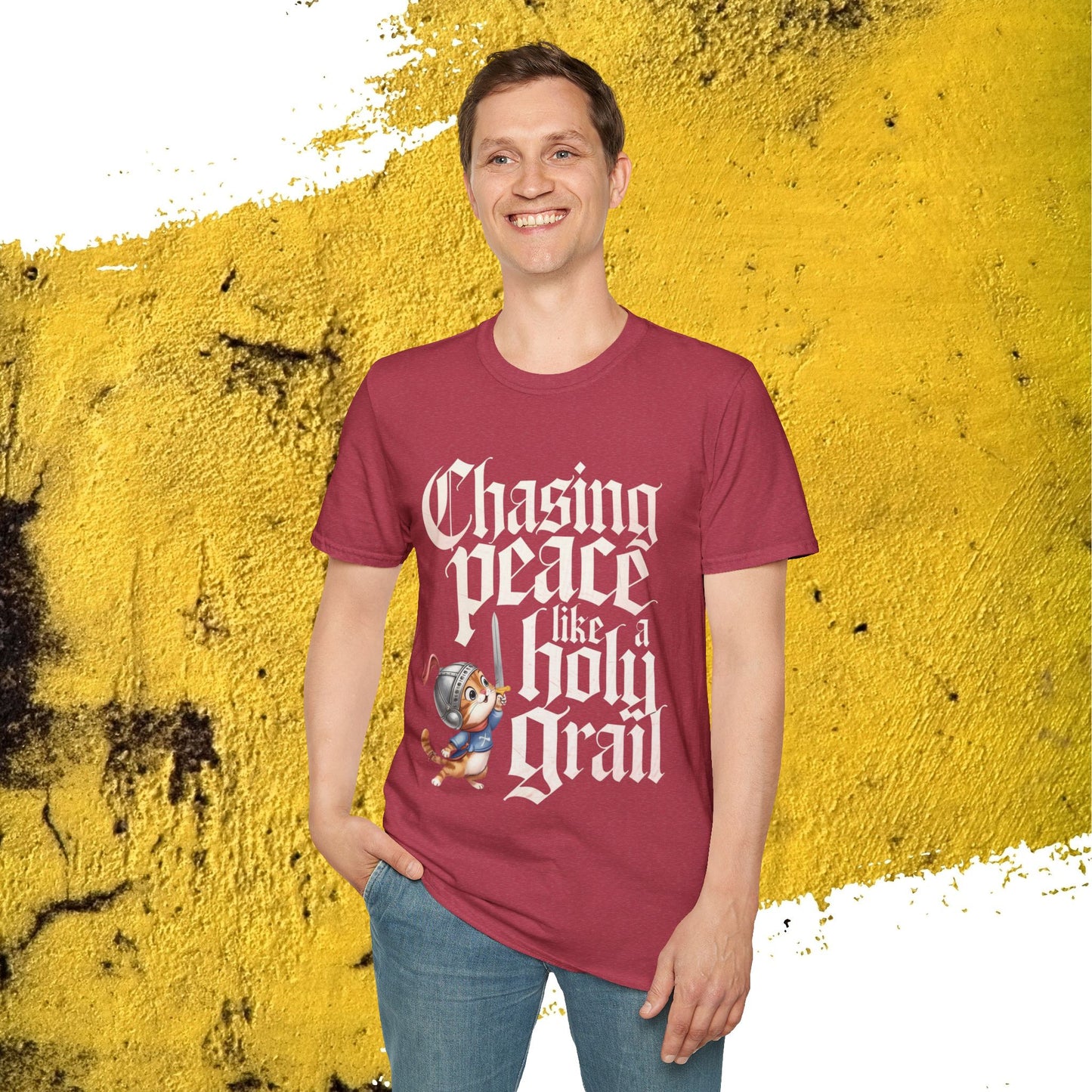 Chasing Peace Like Holy Grail Cotton Tee