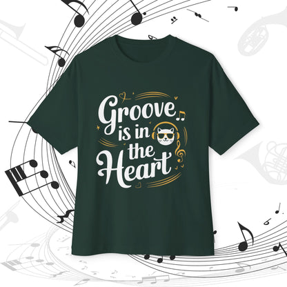 Not Groove In The Heart Unisex Music Oversized Boxy Tee