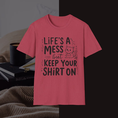 Life Messy Cotton T-Shirt