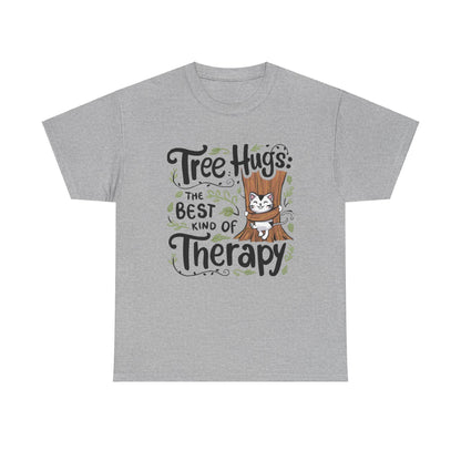 Tree Hugs Best Kind of Therapy  Cotton T-Shirts