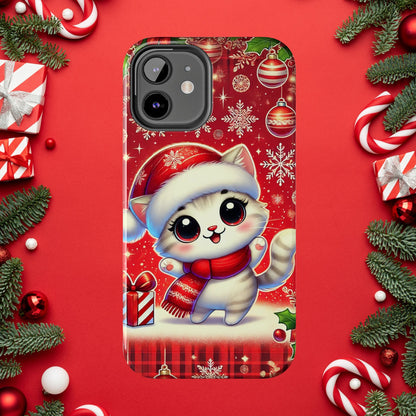 Merry Meows Wireless Charging Support Tough Case