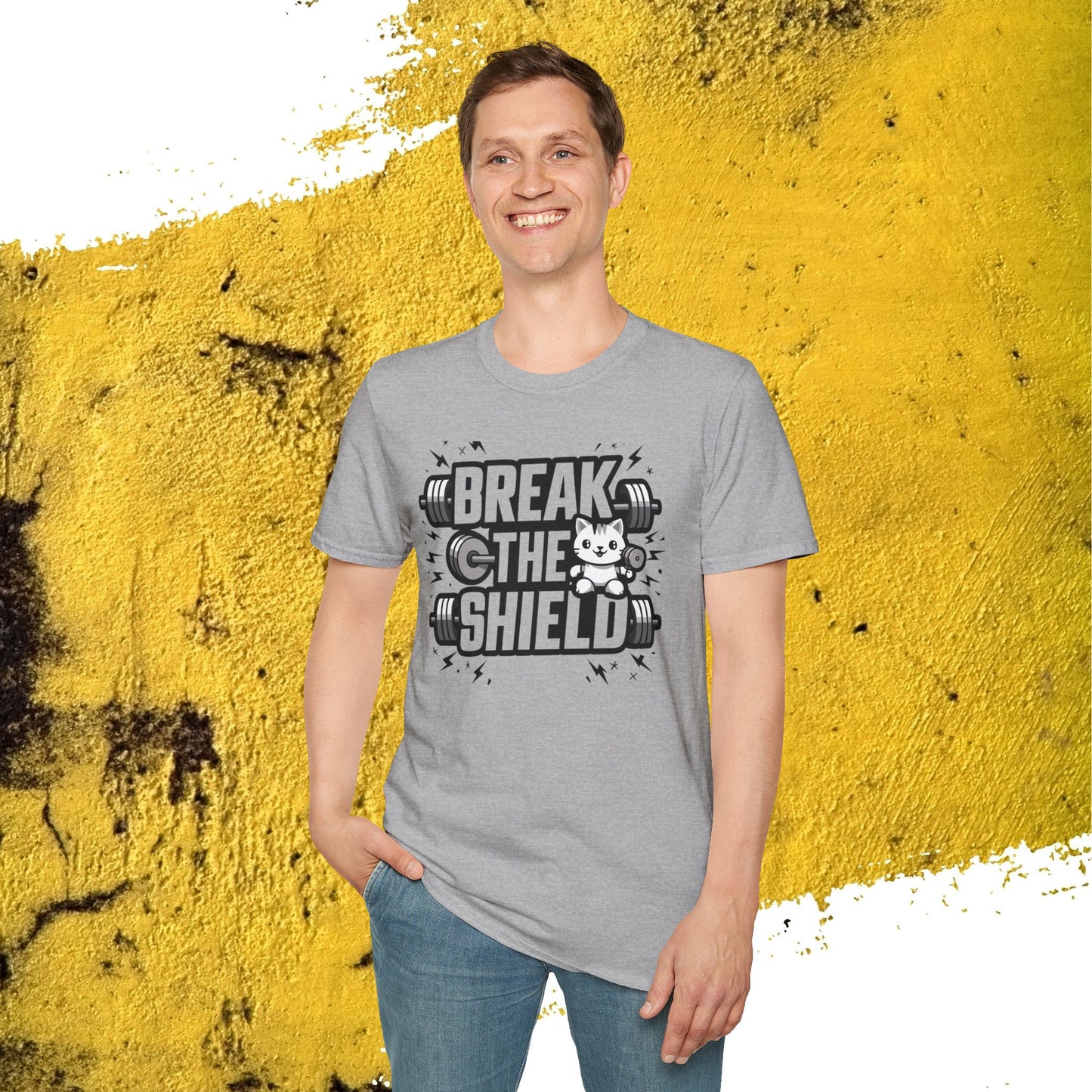 Break The Shield Cotton Men Tee