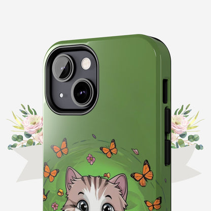 Green Mewsic Wireless Charging Support Tough Case
