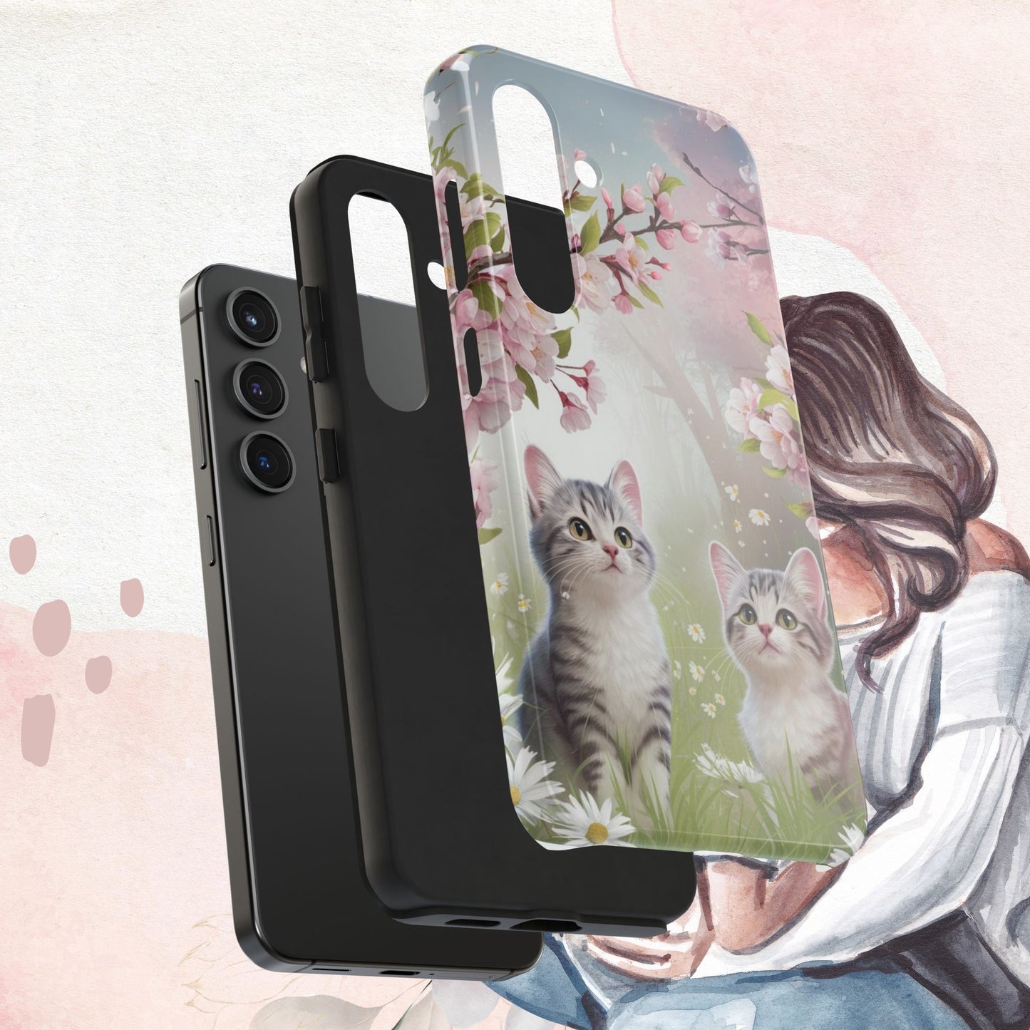 Lavender Lullaby Wireless Charging Support Tough Case