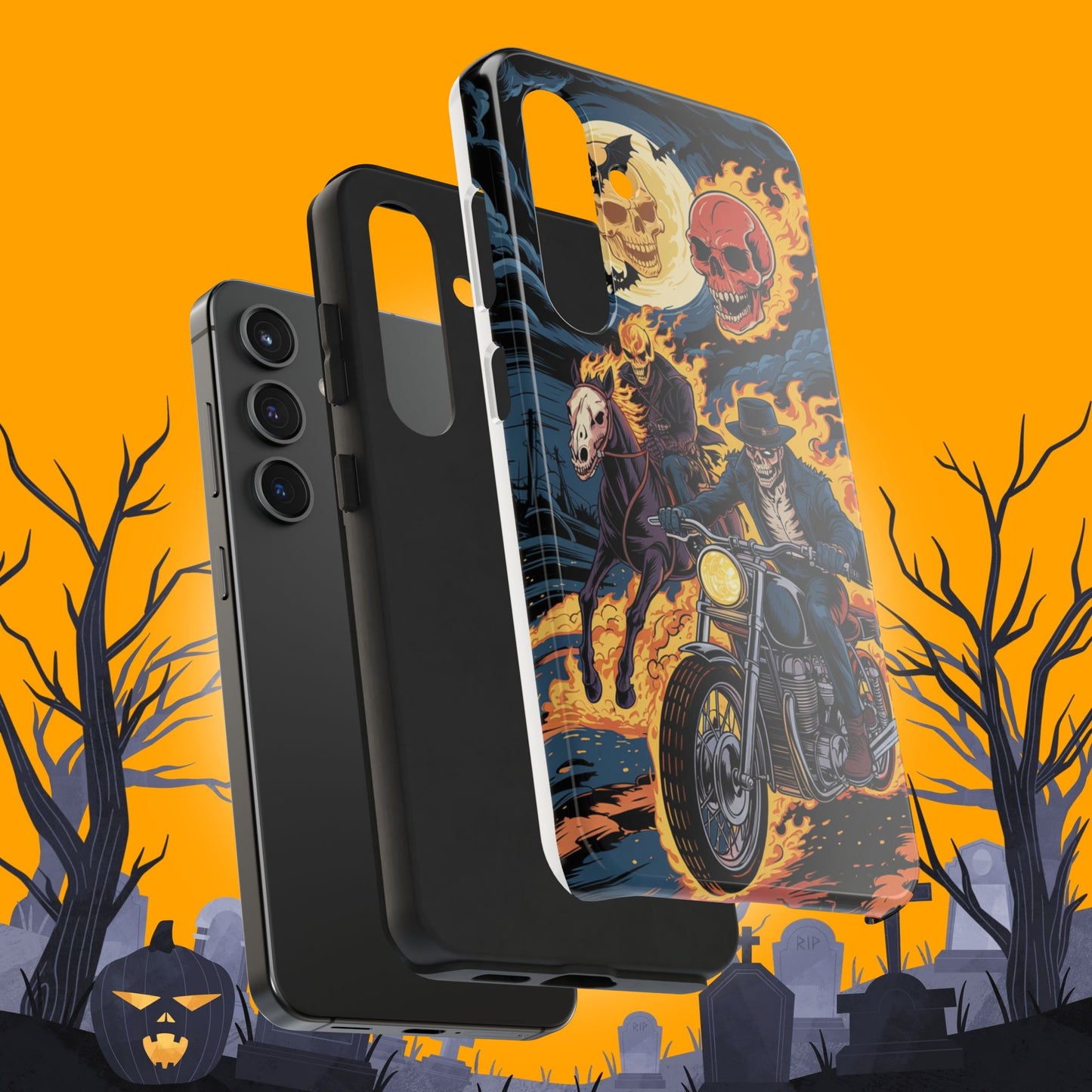 Ghost Rider Wireless Charging Support Tough Case
