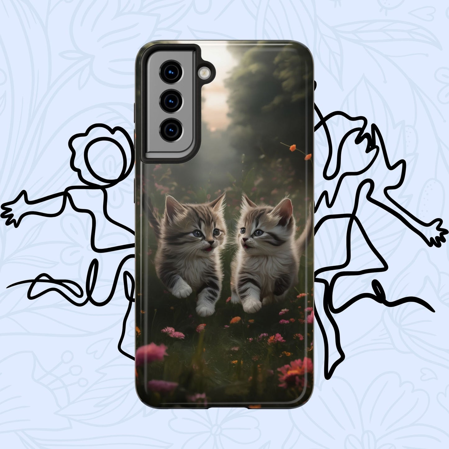 Furever Friends Wireless Charging Support Tough Case