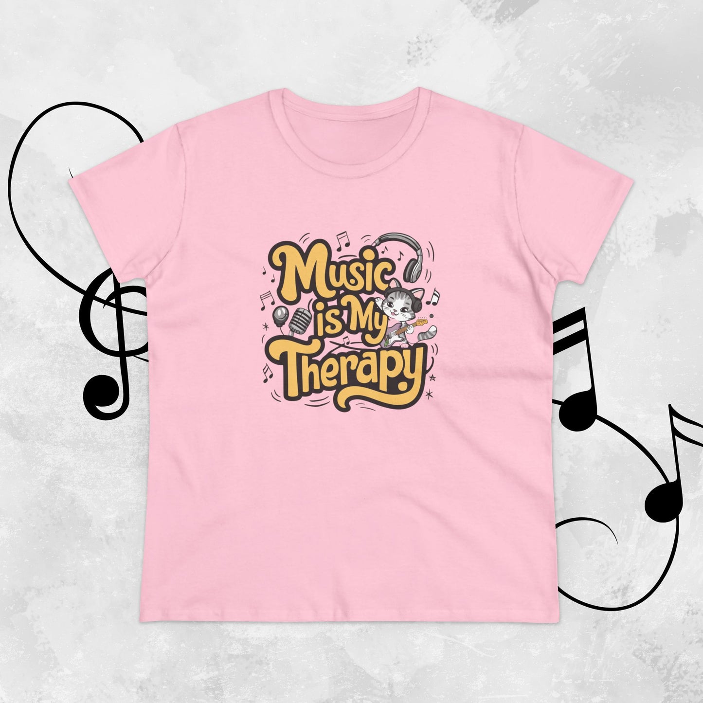 Music Is My Therapy Women Tshirts
