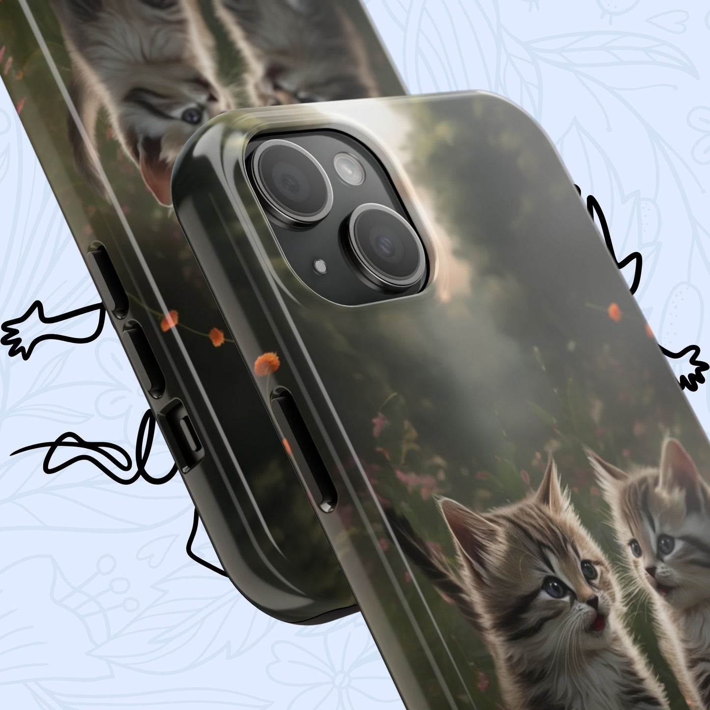 Furever Friends Wireless Charging Support Tough Case