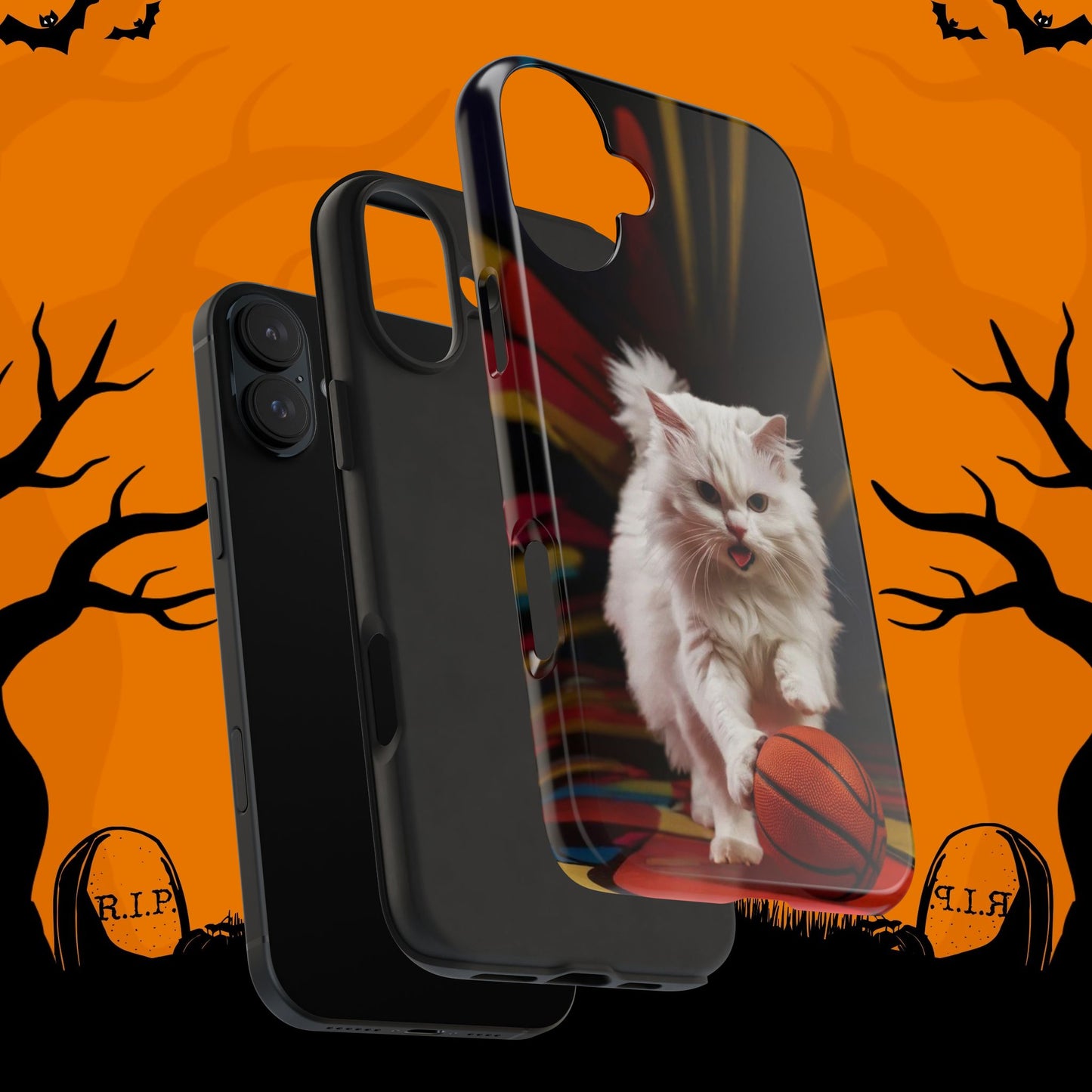 Alley-Oop Meow Wireless Charging Support Tough Case.