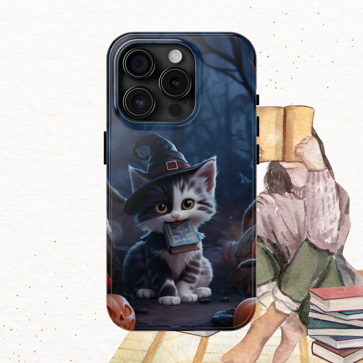 Chrono Catnap Wireless Charging Support Tough Case
