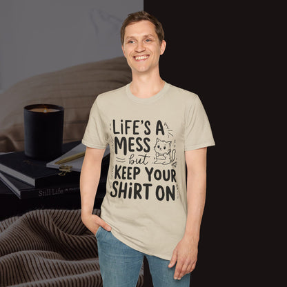 Life Messy Cotton T-Shirt