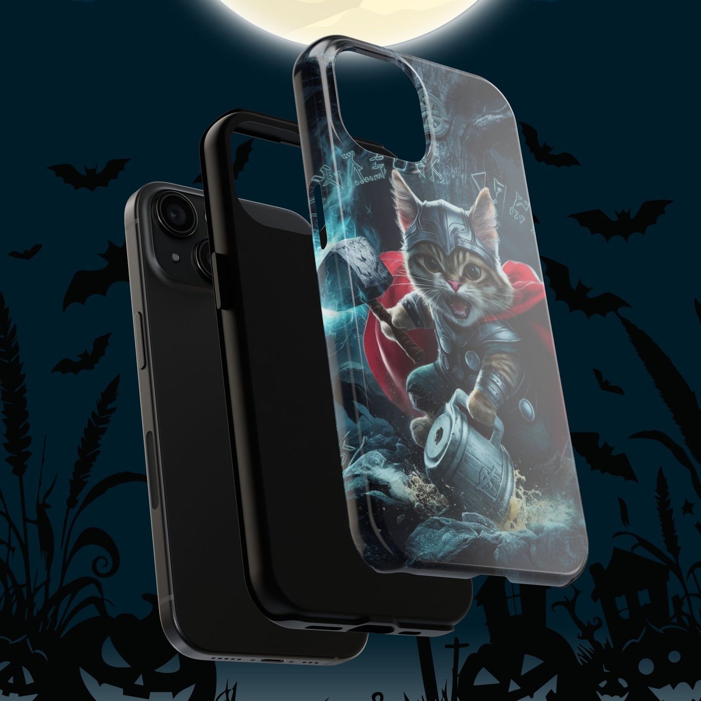 Meow Mjolnir Wireless Charging Support Tough Case
