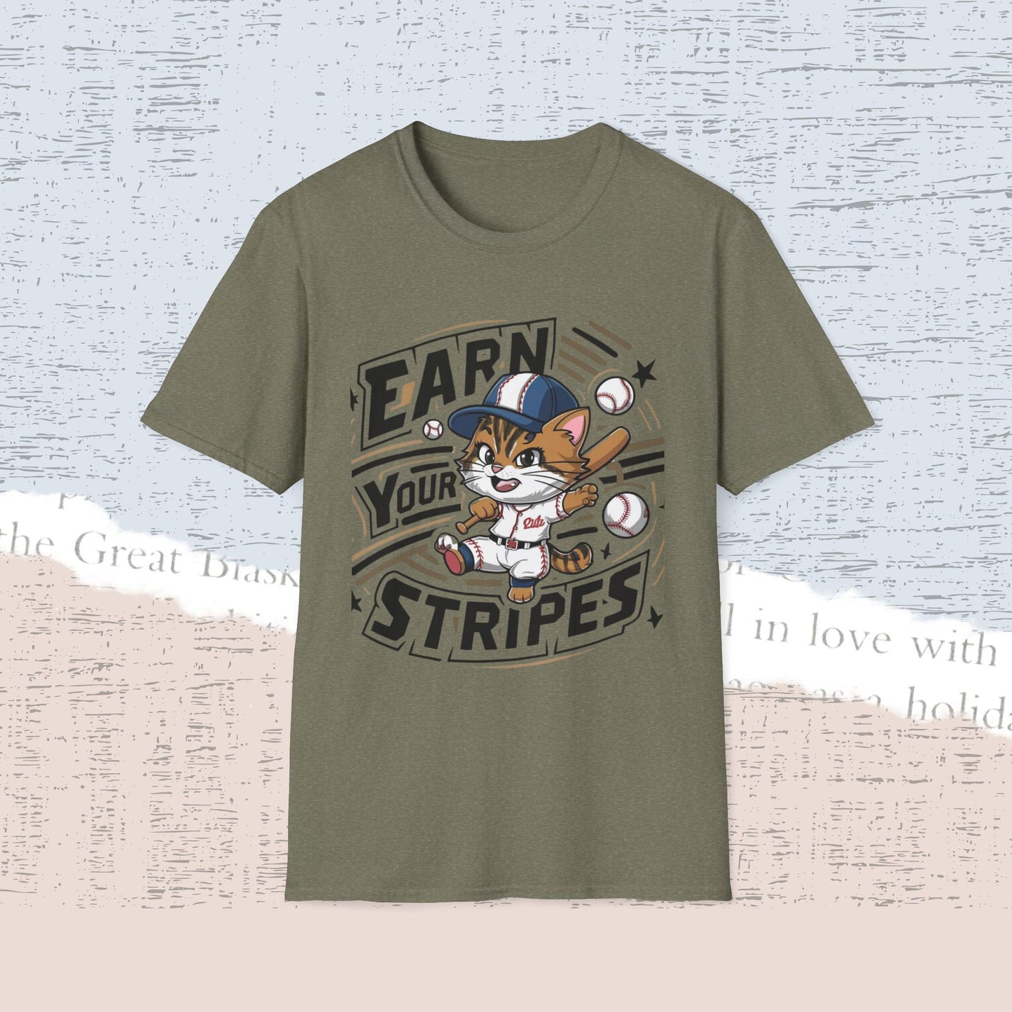 Earn Your Stripe Cotton Men Tee