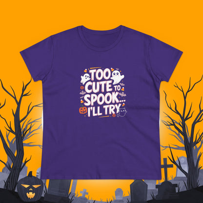 Spooky Delights Women Cotton Tshirt