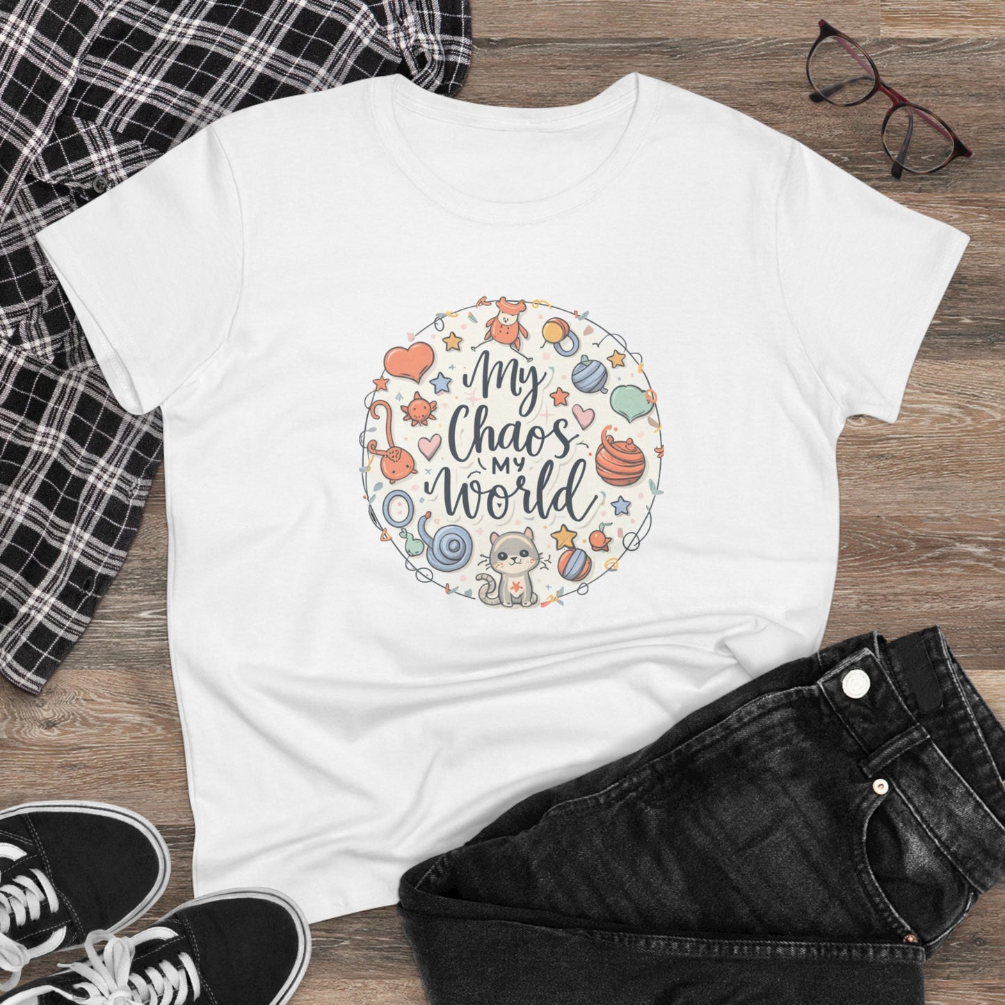 My Chaos My World Women Graphic Tees