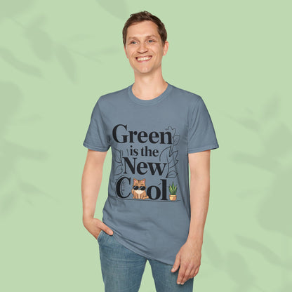 Green Is The New Cool Cotton T-Shirt