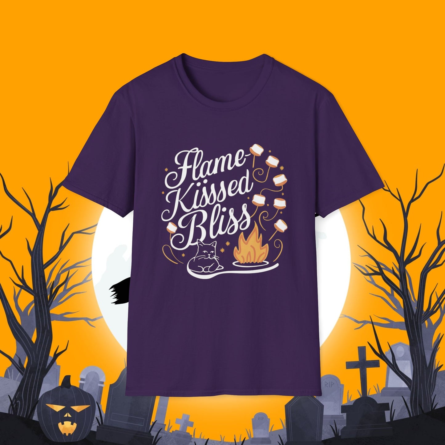 Flame Kiss Bliss Cotton Men Tshirt