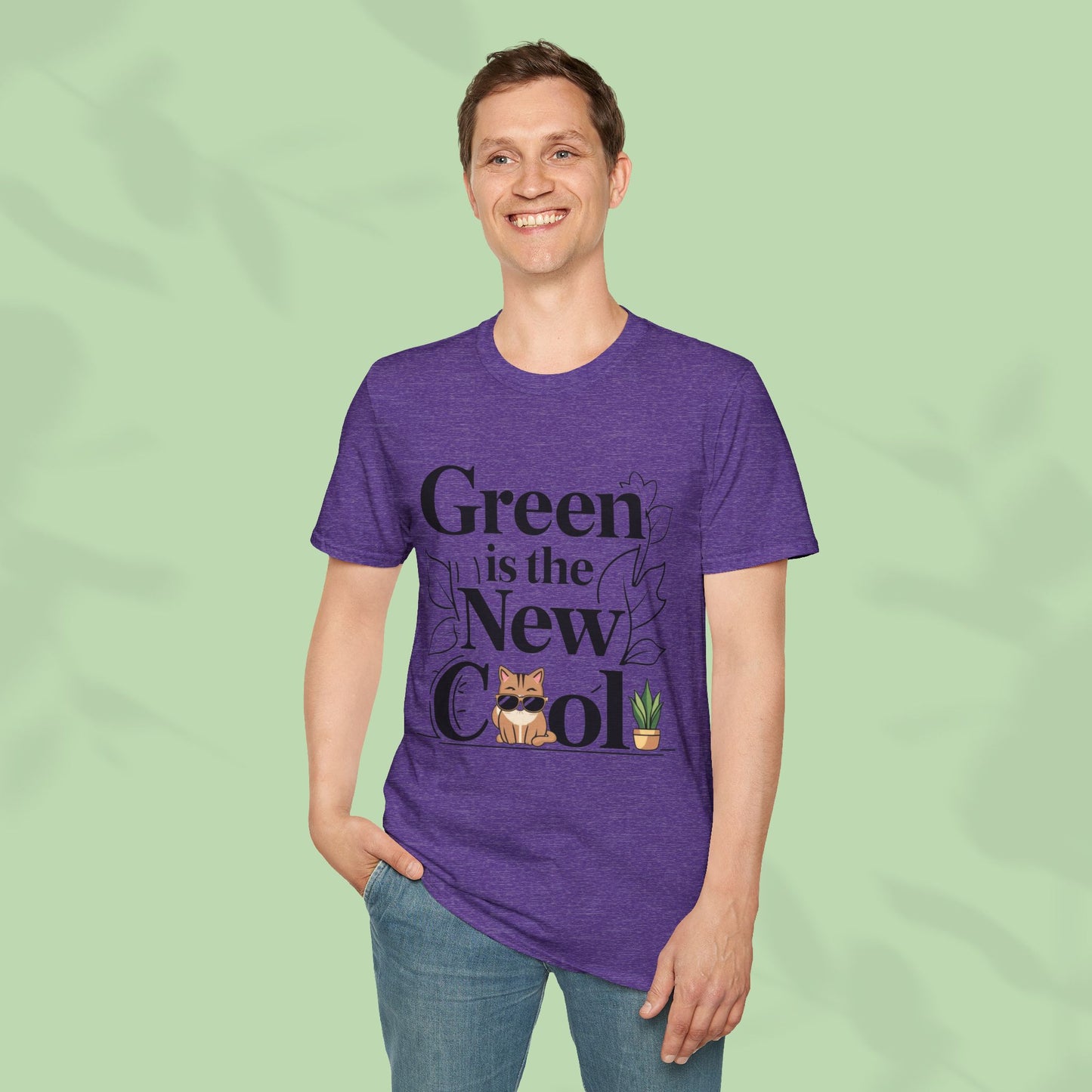 Green Is The New Cool Cotton T-Shirt