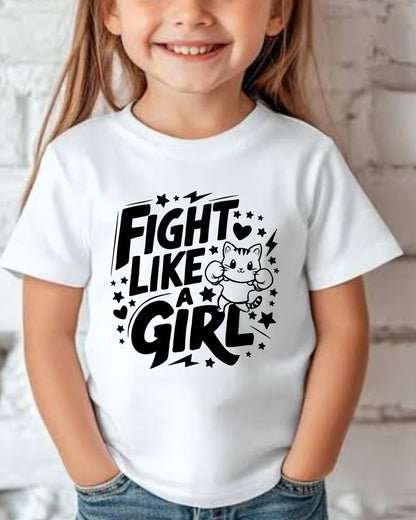 Fight Like Girl Youth Heavy Cotton T-Shirt