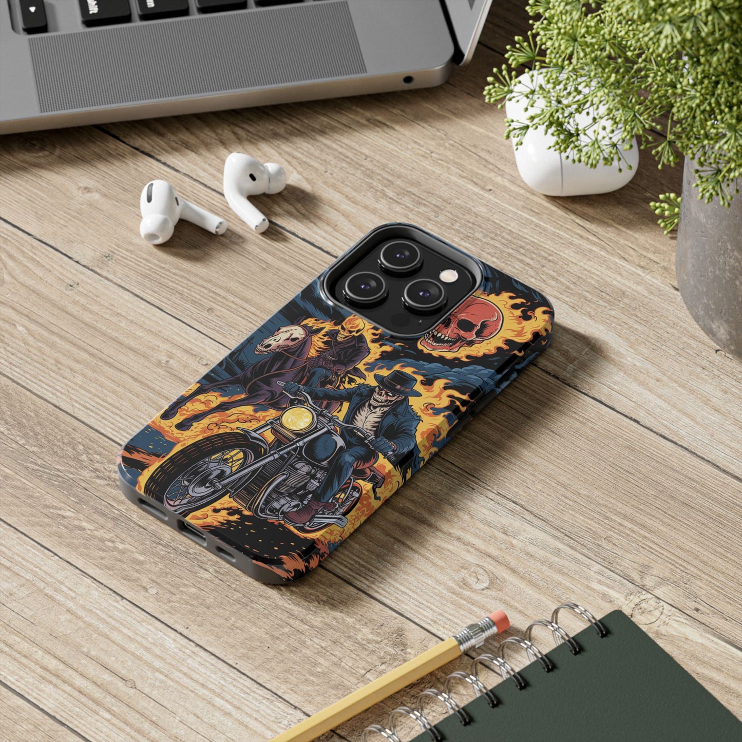 Ghost Rider Wireless Charging Support Tough Case