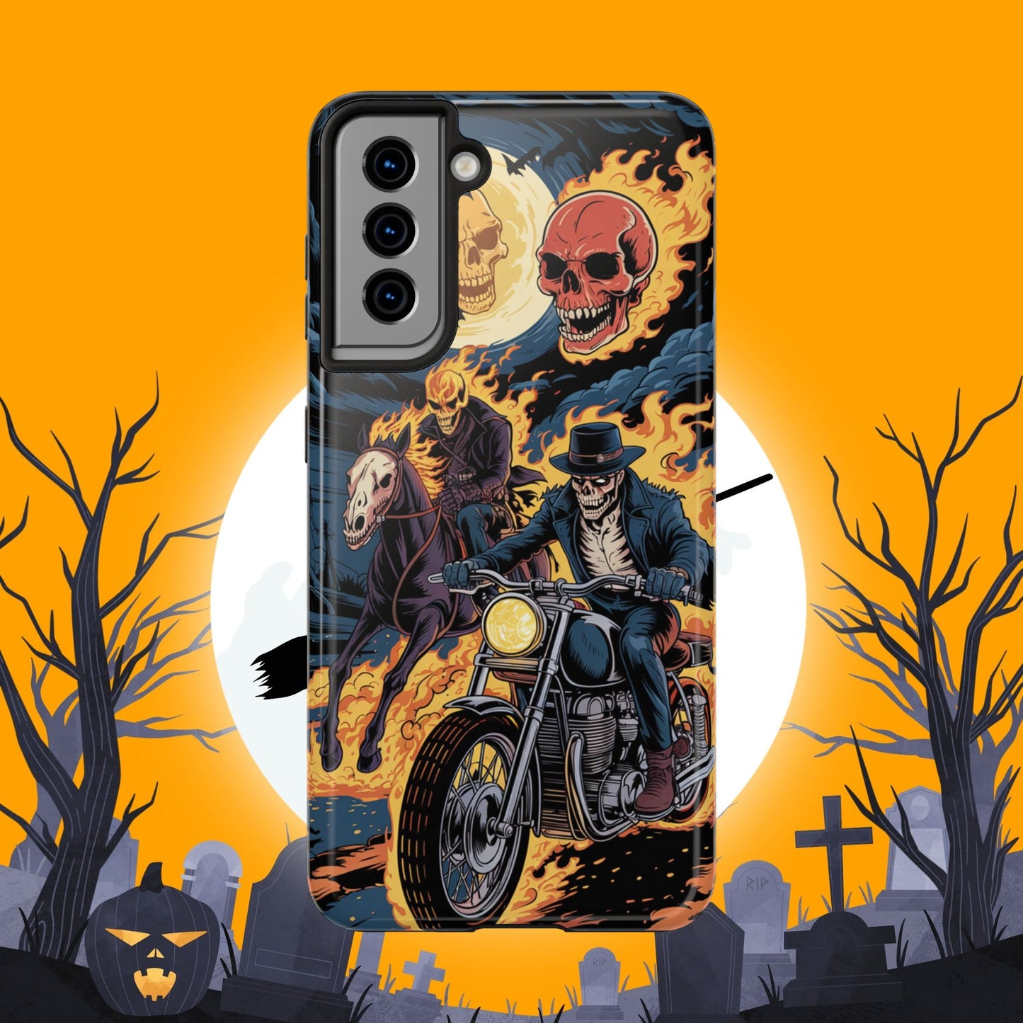 Ghost Rider Wireless Charging Support Tough Case