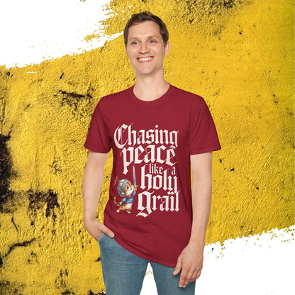 Chasing Peace Like Holy Grail Cotton Tee