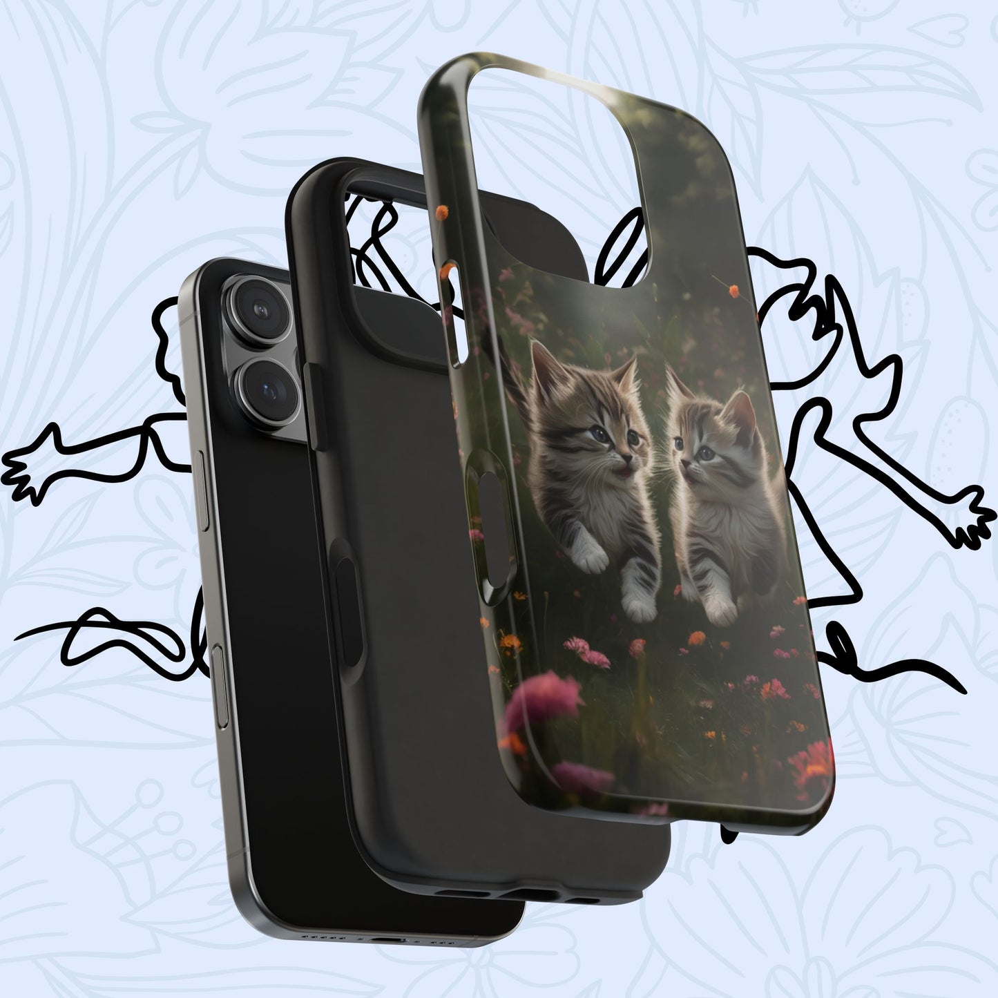 Furever Friends Wireless Charging Support Tough Case